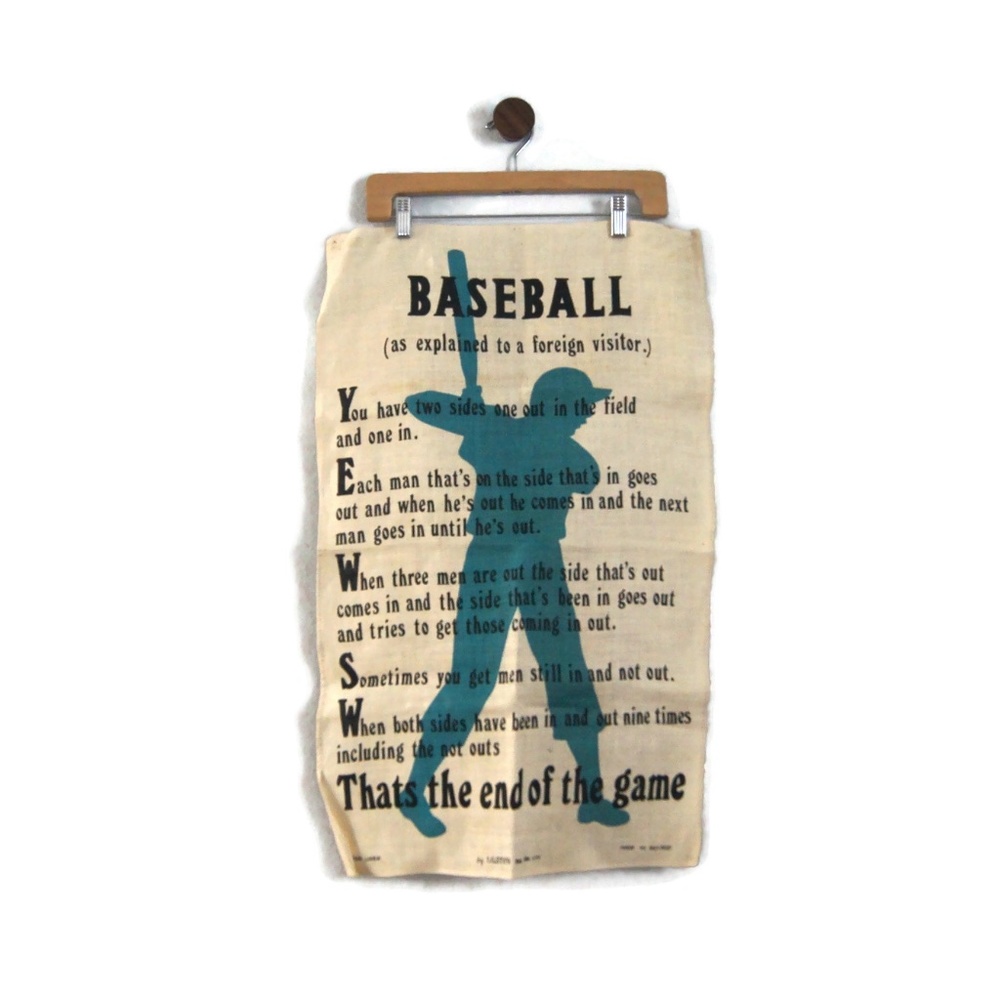 New Old Stock NOS Vintage Unused Irish Linen- Ulster Weavers No. 5193 Baseball